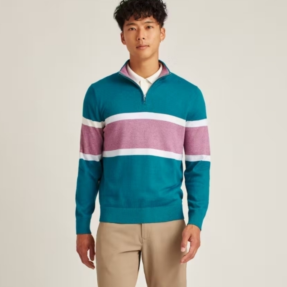 Bonobos Half Zip Pullover Sweater Soft Air Golf